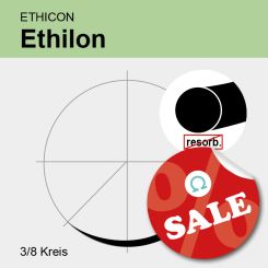 Ethilon schwarz monof. USP 6/0 45cm, PS3 