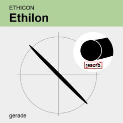 Ethilon schwarz monof. USP 3/0 75cm, KS 
