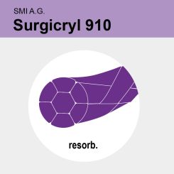 Surgicryl 910 viol. gefl. USP 0 2x70cm 