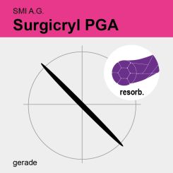 Surgicryl PGA viol. gefl. USP 3/0 75cm, GS60 