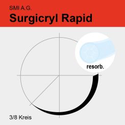 Surgicryl rapid (PGA) ungef. gefl. USP 2/0 50cm, DS24 EP 