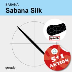 SABANA Silk schwarz gefl. USP 3/0 45cm, GR19 