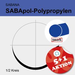 SABApol blau monof. USP 4/0 45cm, HR20 