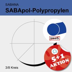 SABApol blau monof. USP 3/0 45cm, DS19 Truprime 