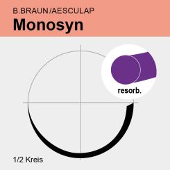 Monosyn viol. monof. USP 0 70cm, HR26 