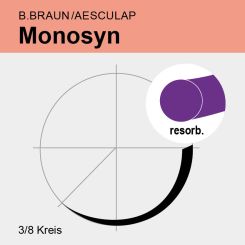 Monosyn viol. monof. USP 5/0 70cm, DR18 