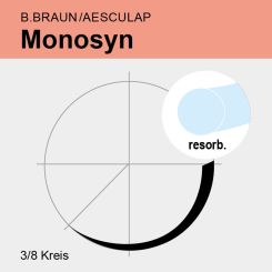 Monosyn ungef. monof. USP 3/0 70cm, DS24 