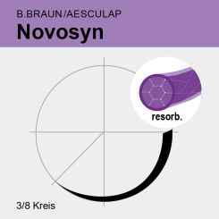 Novosyn viol. gefl. USP 7/0 45cm, DSMP11 