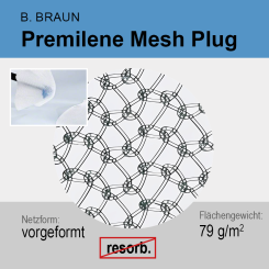 Premilene Mesh Plug small with Onlay 