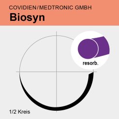 Biosyn viol. monof. USP 3/0 75cm, V-30 