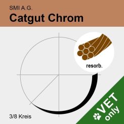 Catgut chrom USP 3 75cm, DS40 