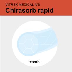 Chirasorb rapid undyed braid. USP 2/0 3m 