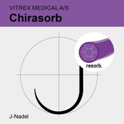 Chirasorb viol. braid. USP 2/0 75cm, JRX30 