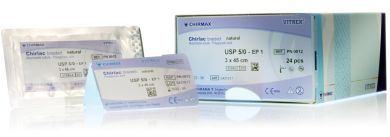 Chirlac viol. braid. USP 2/0 90cm, HR50 