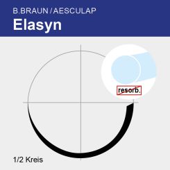 Elasyn ungef. monof. USP 6/0 75cm, HS12 