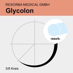 Glycolon ungef. monof. USP 5/0 70cm, DS18 