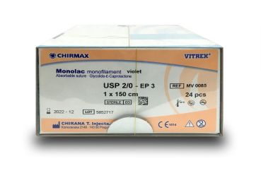 Monolac viol. monof. USP 2/0 1,5m 