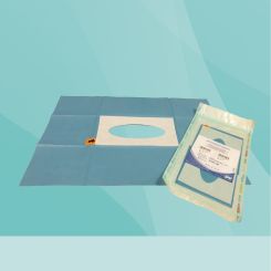 OP Abdecktuch 56g/m², 3-lagig 31x44cm, Loch 5x14cm 