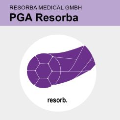 PGA Resorba viol. gefl. USP 4/0 6x45cm 