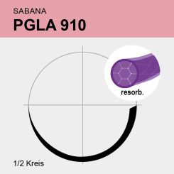 SABANA PGLA 910 viol. gefl. USP 4/0 75 cm, HS19 