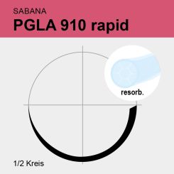 SABANA PGLA 910 rapid ungef. gefl. USP 4/0 45cm, HS17 