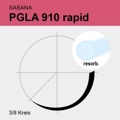 SABANA PGLA 910 rapid ungef. gefl. USP 3/0 45cm, DS20 