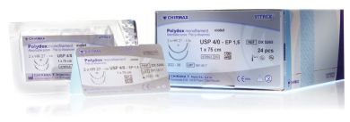 Polydox viol. monof. USP 4/0 75cm, HS18 