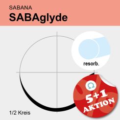 SABAglyde ungef. monof. USP 3/0 70cm, HR17 