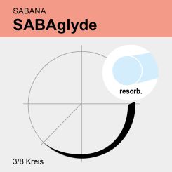 SABAglyde ungef. monof. USP 4/0 70cm, DS19 