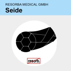 Seide schwarz gefl. USP 3/0 5x50cm 