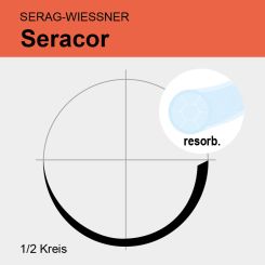 Seracor ungef. gefl. USP 2/0 75cm, 2xHRT20 