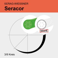 Seracor grün/ungef. gefl. USP 2/0 8x75cm, 2xDR20 