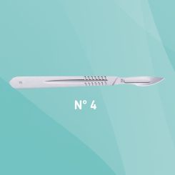 Skalpellgriff aus Edelstahl - Größe 4 