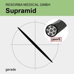 Supramid schwarz pseudomonof. USP 5/0 45cm, GR20 