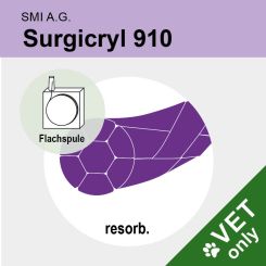 Surgicryl 910 viol. gefl. USP 6 50m, Spule 
