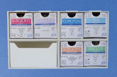 Einzel-Systemteil für Nahtmaterial-Regalsystem 