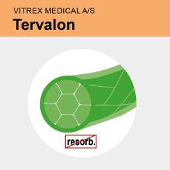 Tervalon green braid. USP 2/0 6x45cm 