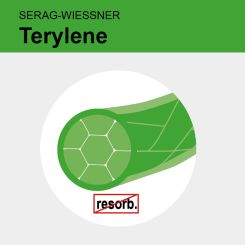 Terylene grün gefl. USP 3/0 3x50cm 