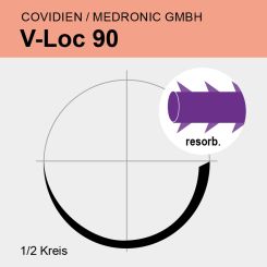 V-Loc 90 viol. USP 4/0 30cm, CV-23 