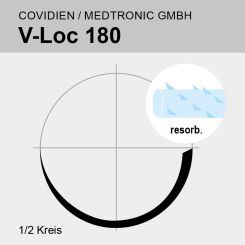 V-Loc 180 ungef. USP 3/0 45cm, P-12 