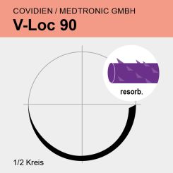 V-Loc 90 viol. USP 2/0 15cm, GS-21 