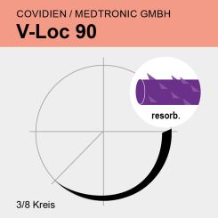 V-Loc 90 viol. USP 3/0 15cm, CV-15 