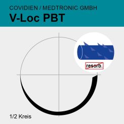 V-Loc PBT blau USP 2/0 45cm, GS-22 
