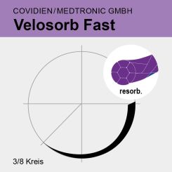 Velosorb Fast viol. gefl. USP 7/0 30cm, SE-140-8 