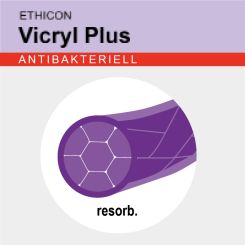 Vicryl Plus viol. gefl. USP 4/0 5x70cm 
