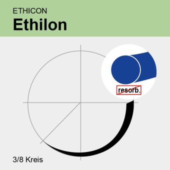 Ethilon II blau monof. USP 3/0 75cm, PSL 