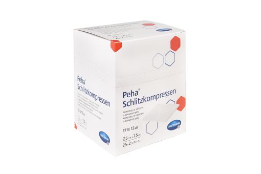 Peha Schlitzkompressen 7,5x7,5 cm steril 