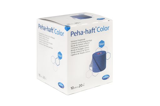 Peha-Haft Color Fixierbinde latexf.10 cmx20 m blau 