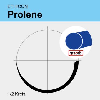 Prolene blau monof. USP 2/0 90cm, MH 
