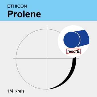 Prolene blau monof. USP 7/0 45cm, P6 